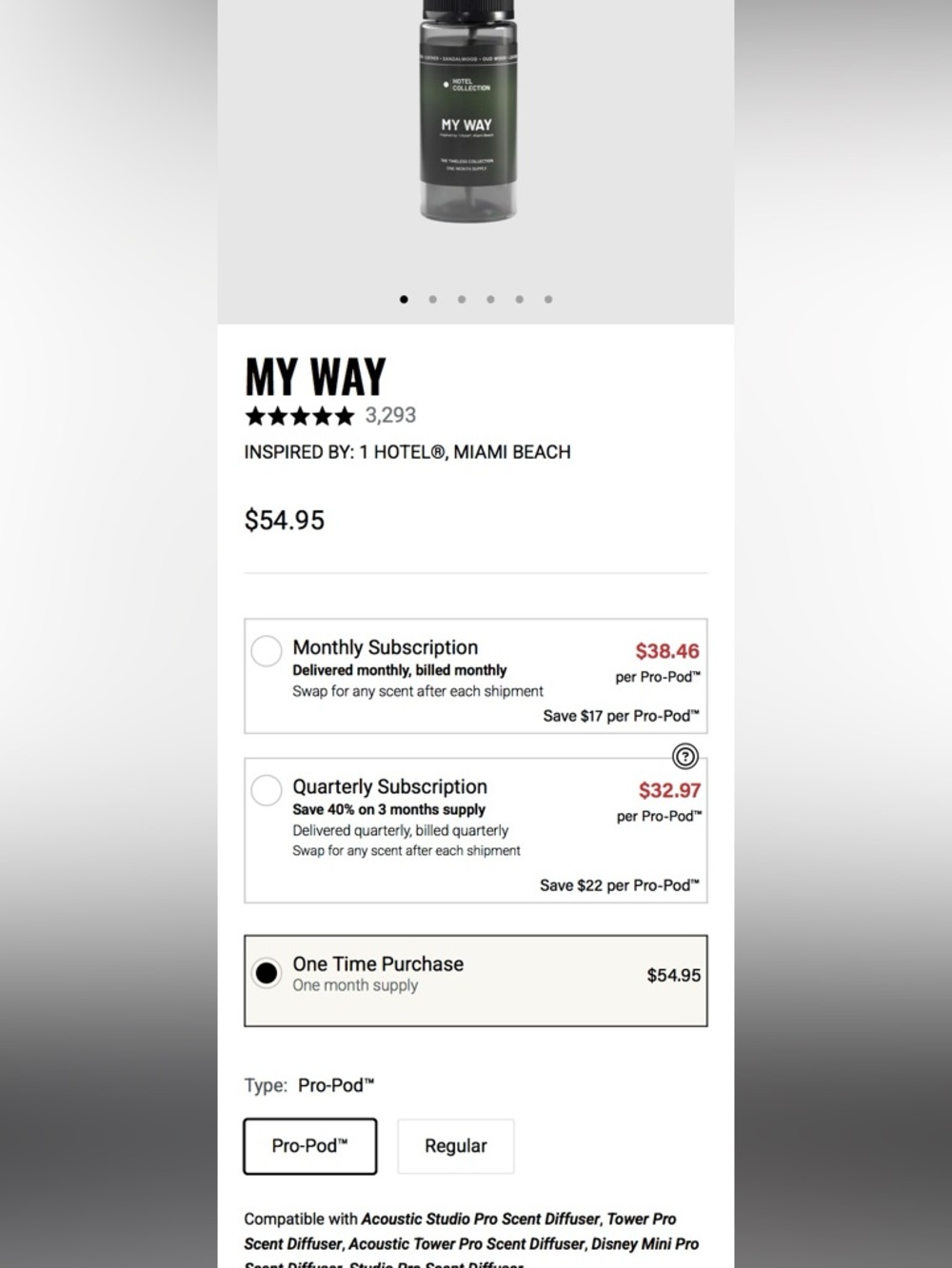 Hotel Collection Diffuser Oil-My Way Pro-Pod - Picture 3 of 3